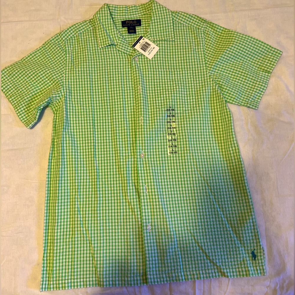 NWT Boys Ralph Lauren button down shirt